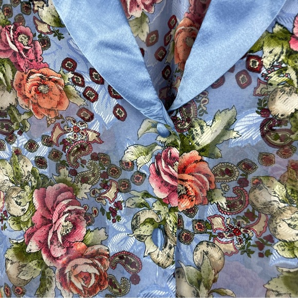 Vintage Victoria’s Secret Sheer Floral Button Down - Picture 3 of 5